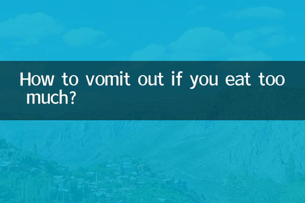 Wie kann man sich übergeben, wenn man zu viel isst?