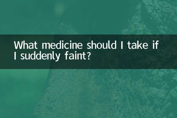 Que remédio devo tomar se desmaiar repentinamente?