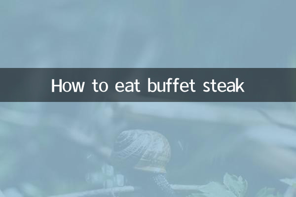 Cómo comer bistec buffet
