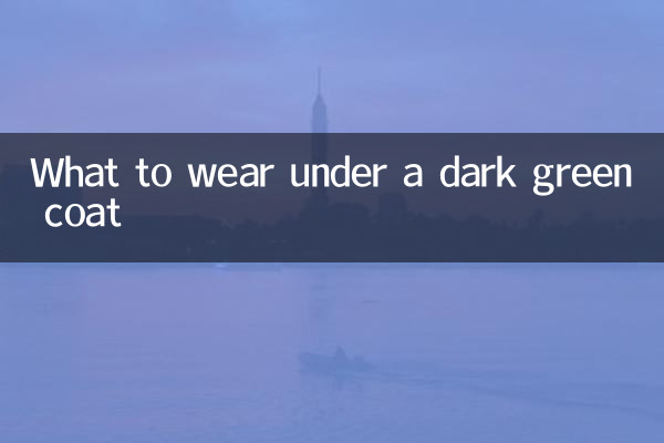 What to wear under a dark green coat