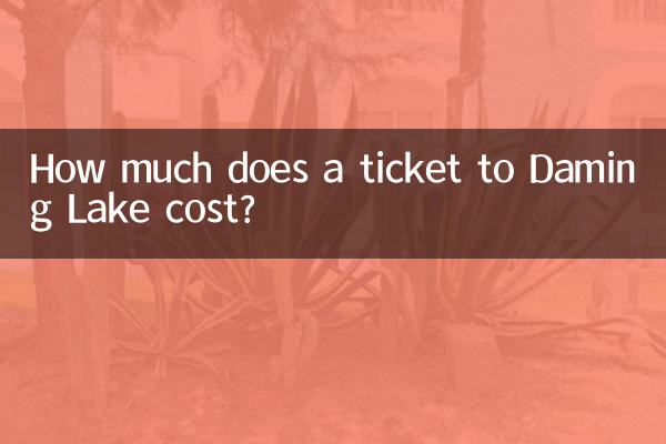 How much does a ticket to Daming Lake cost?