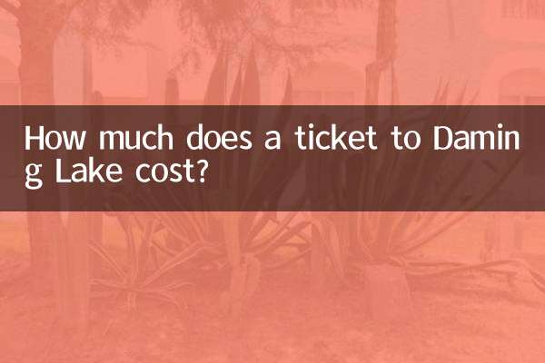 How much does a ticket to Daming Lake cost?