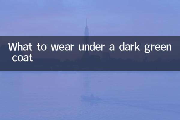 Cosa indossare sotto un cappotto verde scuro
