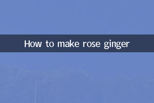 Como fazer gengibre rosa