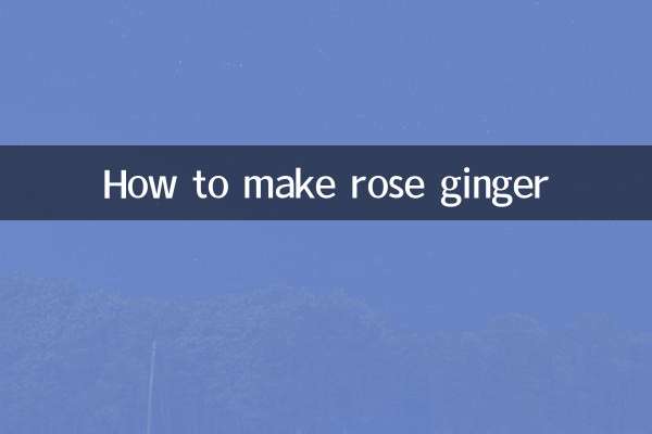 Como fazer gengibre rosa