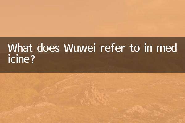 Worauf bezieht sich Wuwei in der Medizin?