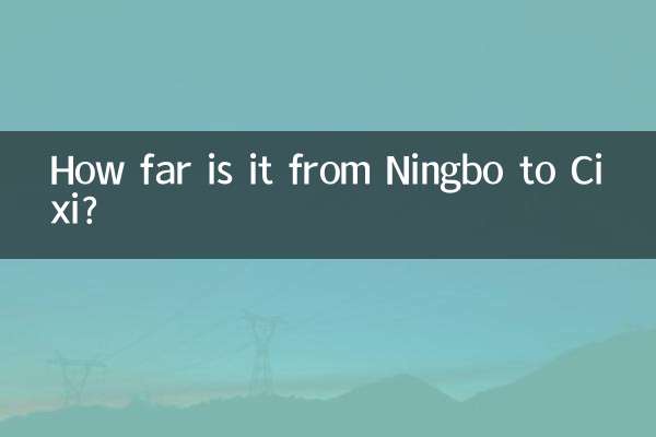 На каком расстоянии Нинбо от Цыси?