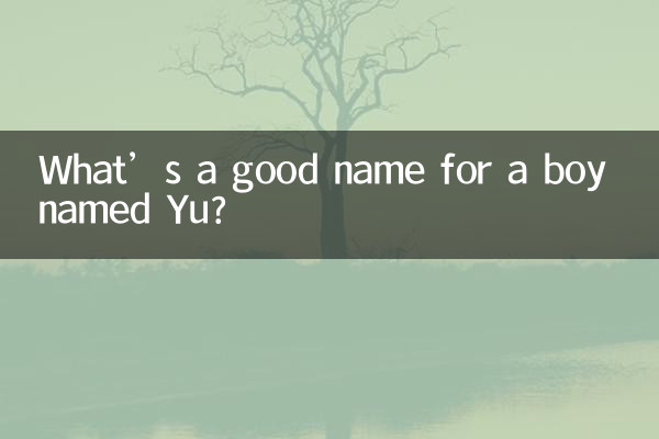 Qual è un bel nome per un ragazzo di nome Yu?