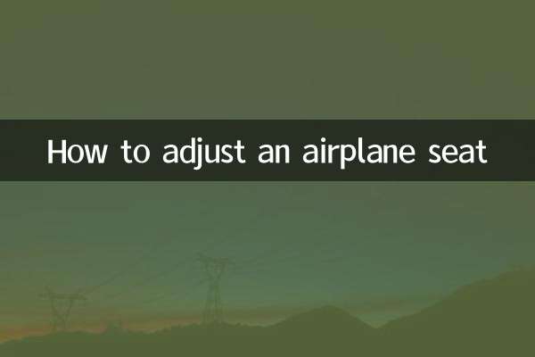Come regolare il sedile dell'aereo