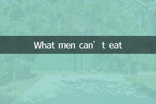 Was Männer nicht essen können