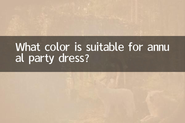 Welche Farbe eignet sich für das jährliche Partykleid?