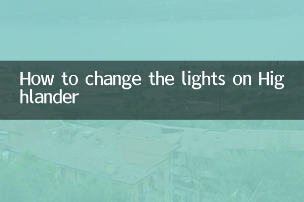 হাইল্যান্ডারের আলো কীভাবে পরিবর্তন করবেন
