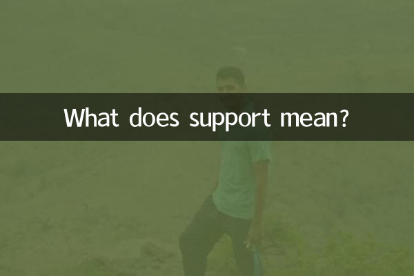 Was bedeutet Unterstützung?