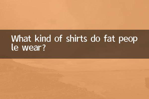 太っている人はどんなシャツを着ていますか？