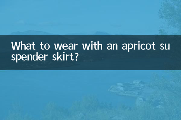 What to wear with an apricot suspender skirt?
