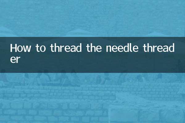 How to thread the needle threader