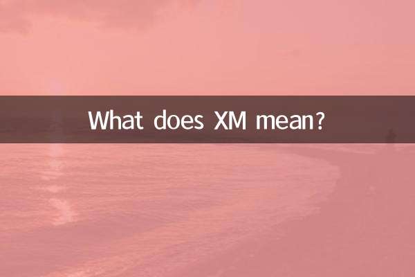 Cosa significa XM?