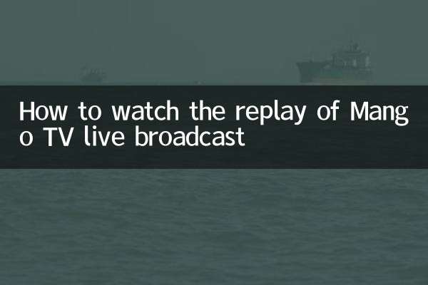 Comment regarder le replay de la diffusion en direct de Mango TV