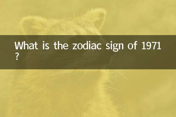 Qual è il segno zodiacale del 1971?