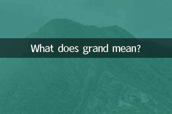 O que significa grandioso?