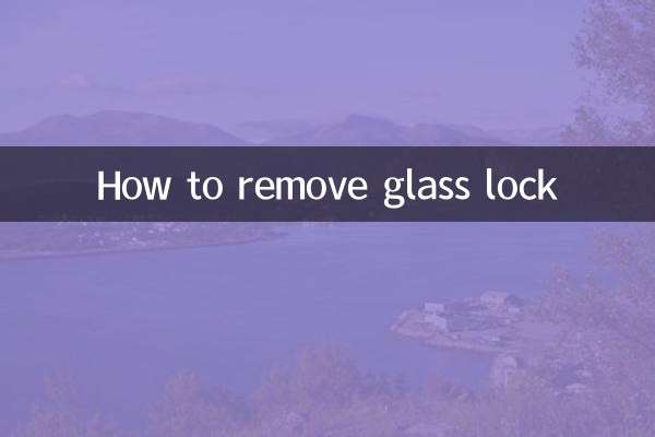 Come rimuovere la serratura del vetro