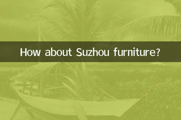 Wie wäre es mit Suzhou-Möbeln?