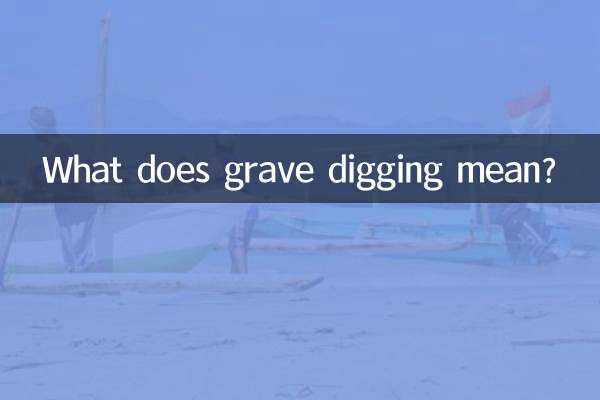 Que signifie creuser une tombe ?