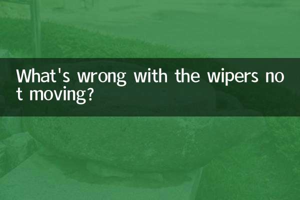 What's wrong with the wipers not moving?