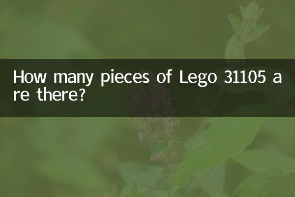 Quanti pezzi di Lego 31105 ci sono?