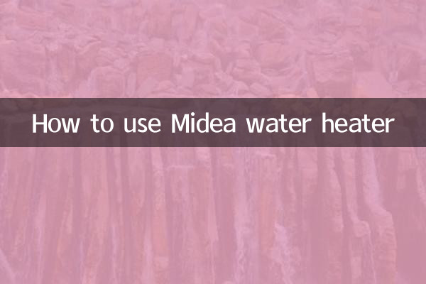 So verwenden Sie Midea Warmwasserbereiter