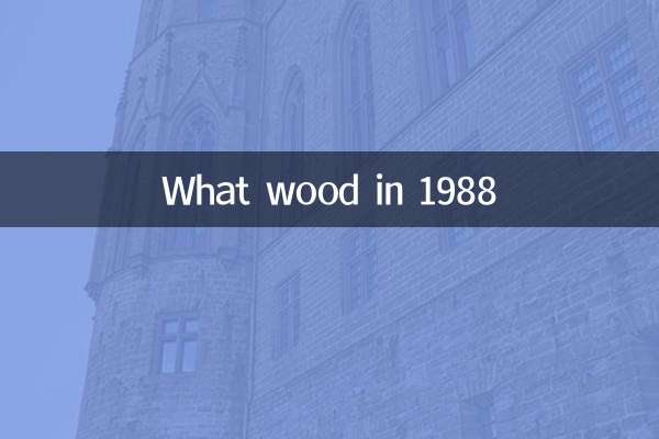1988 میں کیا لکڑی