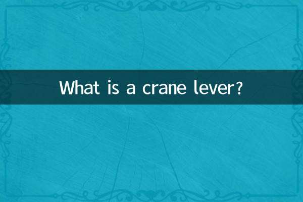 クレーンレバーとは何ですか？