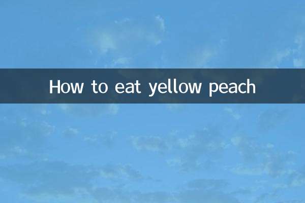 Como comer pêssego amarelo