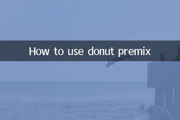 So verwenden Sie eine Donut-Vormischung
