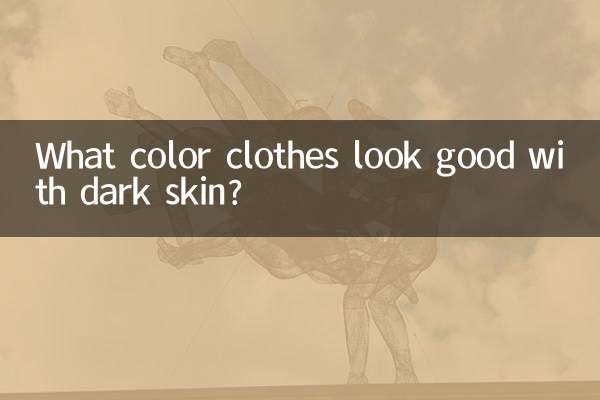 De quelle couleur de vêtements vont bien avec une peau foncée ?