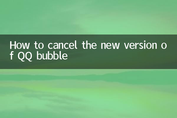 Come annullare la nuova versione della bolla QQ