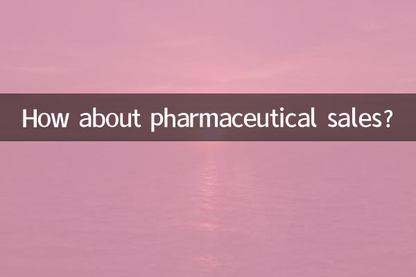 Et les ventes de produits pharmaceutiques ?