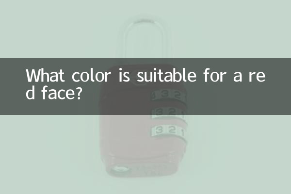 赤ら顔に似合う色は何色でしょうか？