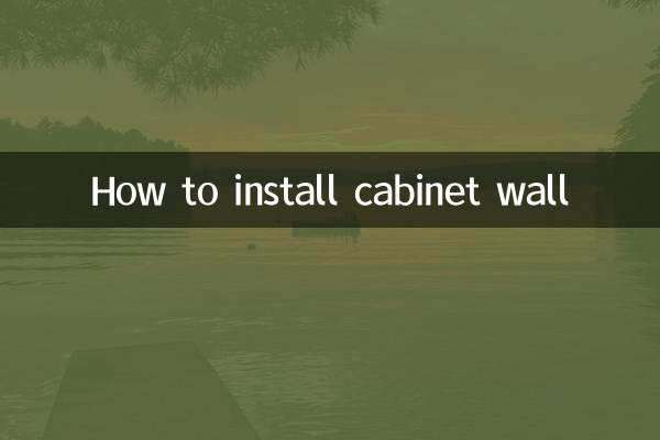 So installieren Sie die Schrankwand