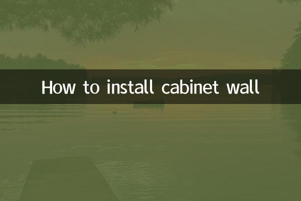 So installieren Sie die Schrankwand