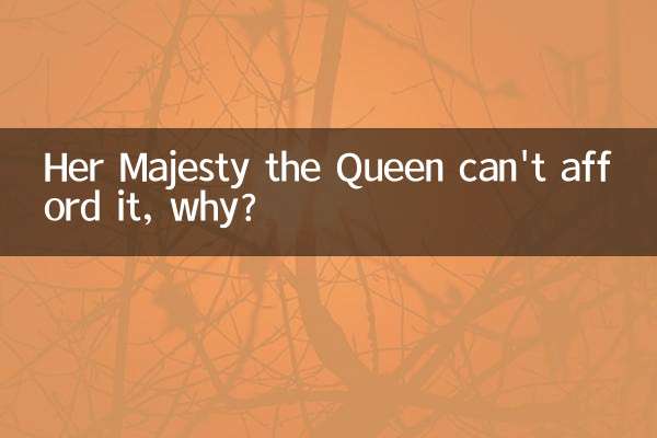 Ее Величество Королева не может себе этого позволить, почему?