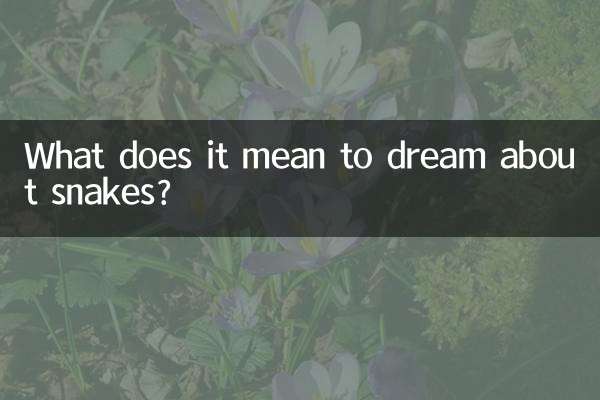 O que significa sonhar com cobras?