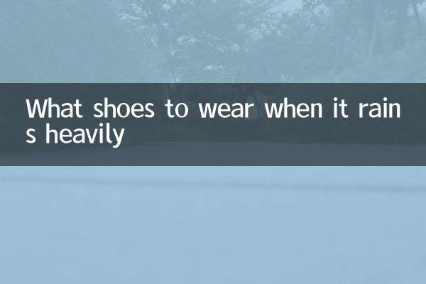 Quali scarpe indossare quando piove forte