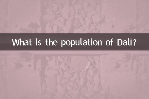 Qual é a população de Dali?