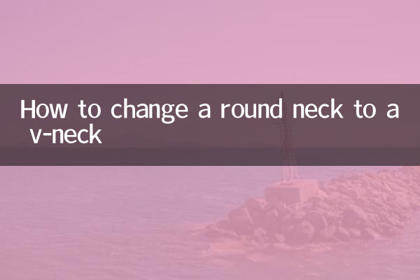 So verwandeln Sie einen Rundhalsausschnitt in einen V-Ausschnitt