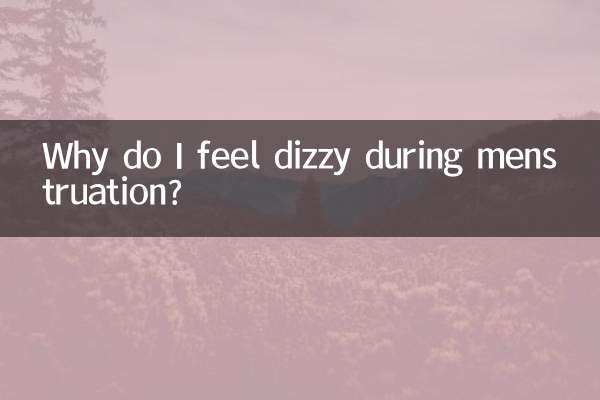Warum wird mir während der Menstruation schwindelig?