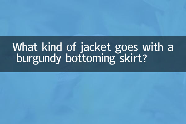 酒紅色打底裙配什麼外套