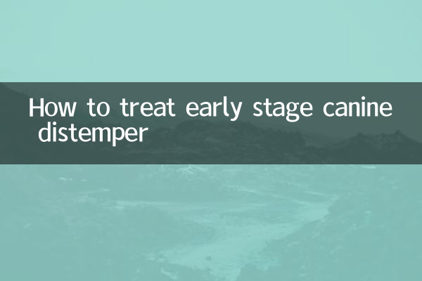 Come trattare il cimurro in fase iniziale