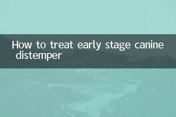 初期段階の犬ジステンパーを治療する方法