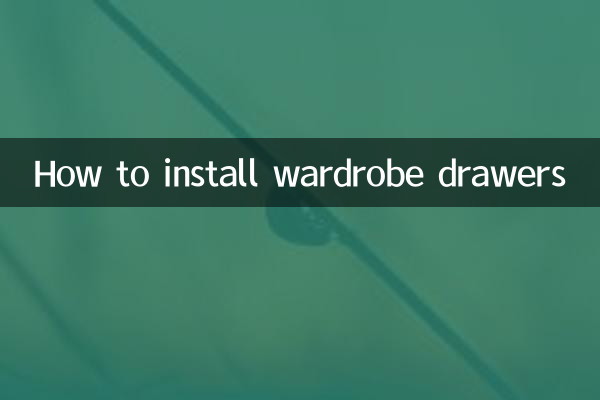 Cómo instalar cajones de armario